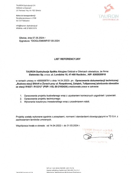 Projekt-techniczny-Budowa-stacji-SN_nN-Żory-ul